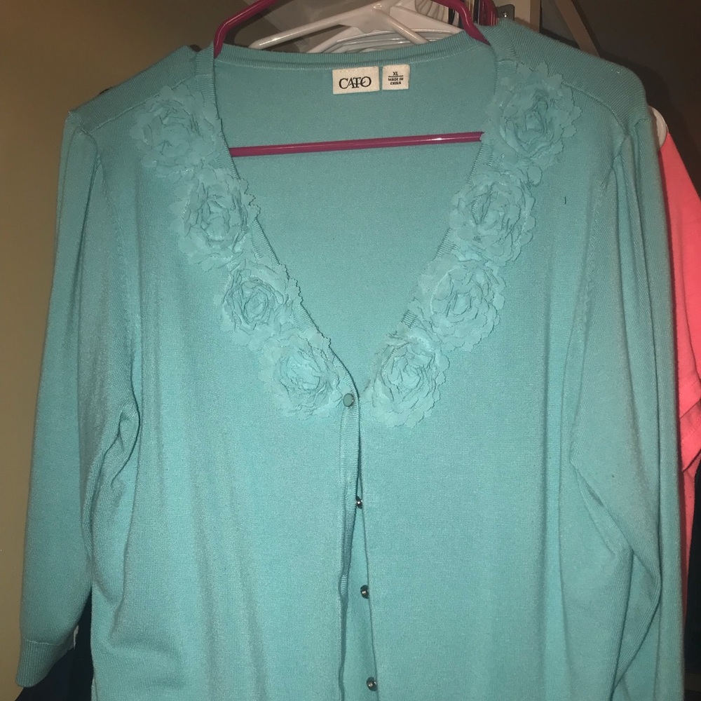Cato Tiffany Blue Cardigan